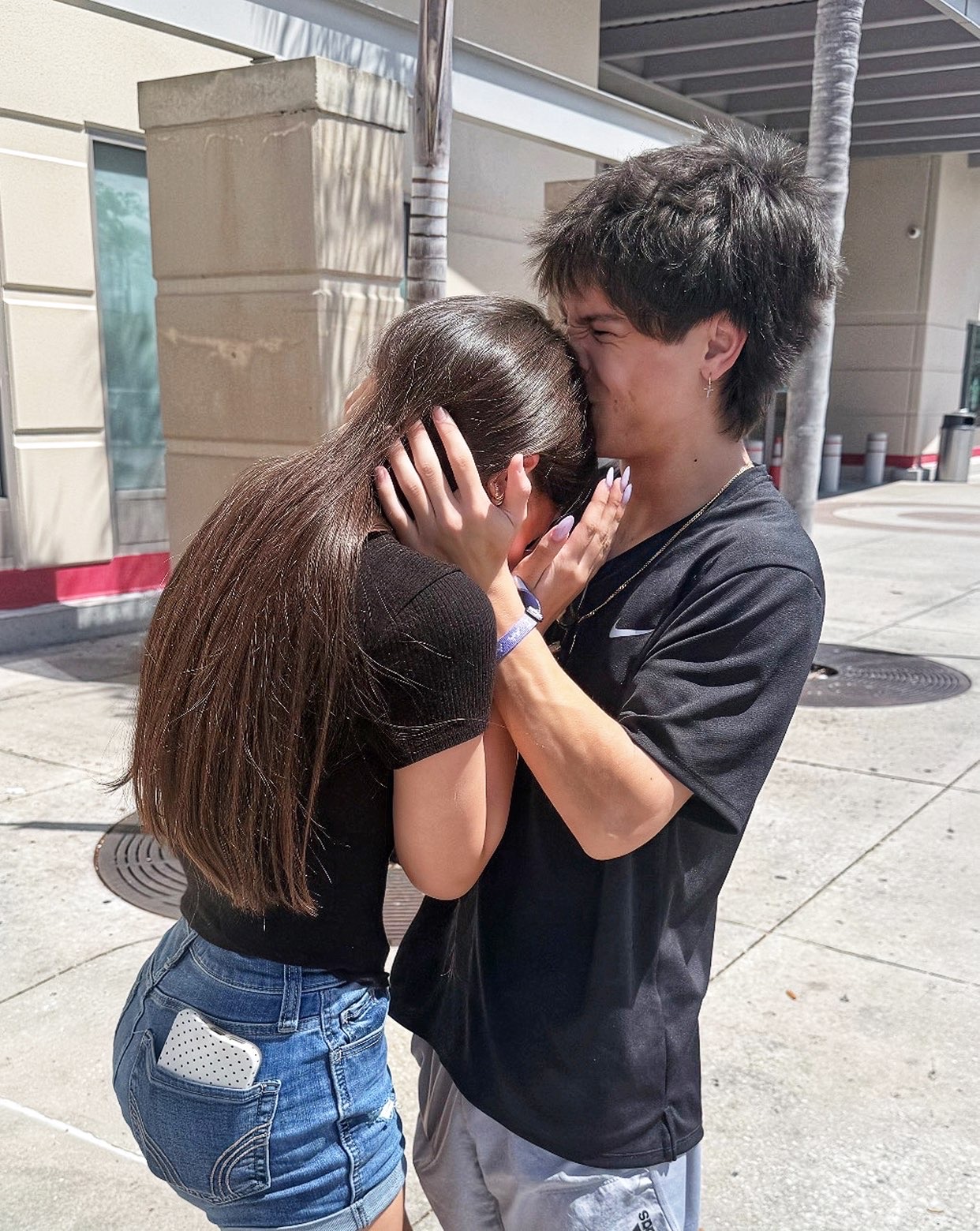 Kaelia and her boyfriend sharing a sweet moment together